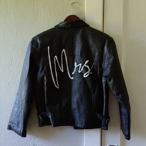 Mrs Wedding Leather Jacket